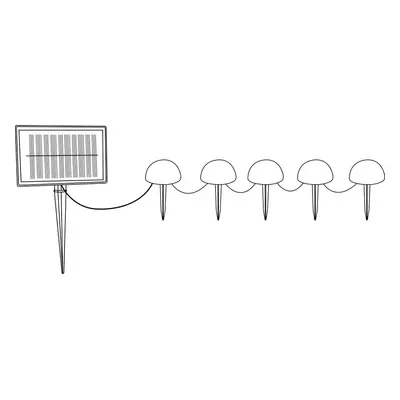 Solární venkovní svítidla v sadě 5 ks ø 15 cm – Garden Pleasure