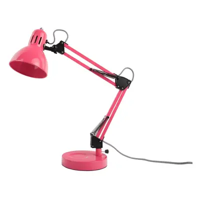 Světle růžová stolní lampa s kovovým stínidlem (výška 52 cm) Funky Hobby – Leitmotiv