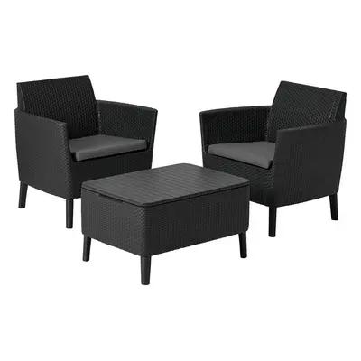 Šedý zahradní lounge set pro 2 Salemo – Keter