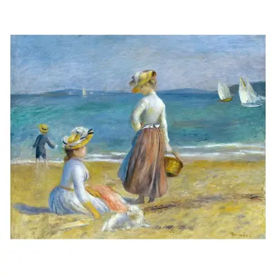 Reprodukce obrazu Auguste Renoir - Figures on the Beach, 50 x 40 cm