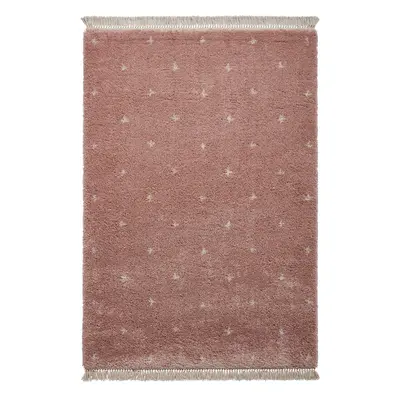 Růžový koberec Think Rugs Boho Dots, 160 x 220 cm