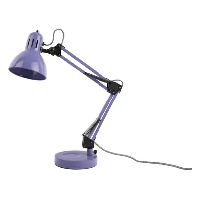 Fialová stolní lampa s kovovým stínidlem (výška 52 cm) Funky Hobby – Leitmotiv