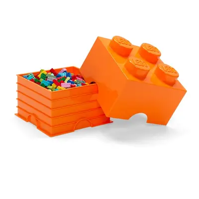 Oranžový úložný box čtverec LEGO®