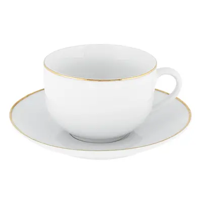 Bílé porcelánové šálky v sadě 4 ks 200 ml Gold Chic – Villa Altachiara