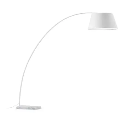 Bílá stojací lampa Kave Home Chop