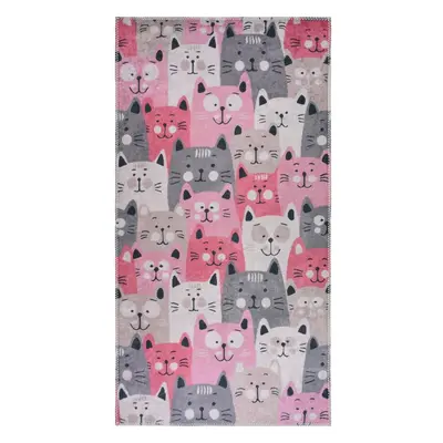 Růžový dětský koberec 160x230 cm Silly Cats – Vitaus