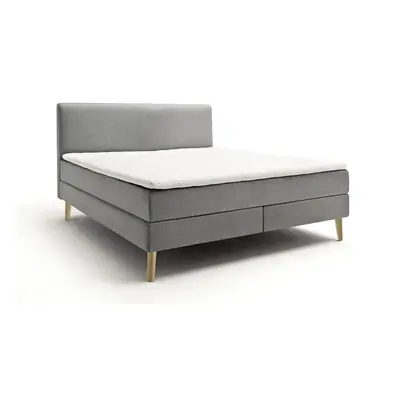 Šedohnědá boxspring postel 180x200 cm Greta – Meise Möbel