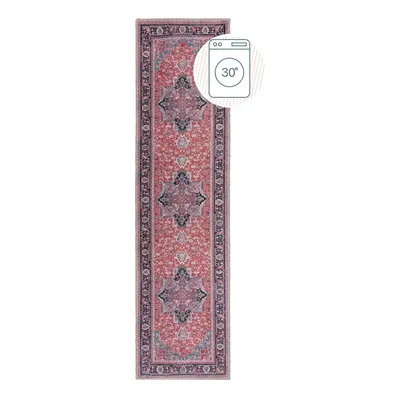 Vínový pratelný běhoun s příměsí recyklovaných vláken 60x230 cm Windsor – Flair Rugs