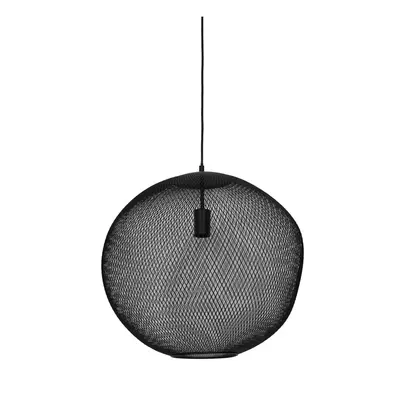 Matně černé závěsné svítidlo s kovovým stínidlem ø 50 cm Reilley – Light & Living