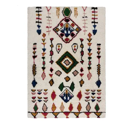 Krémový ručně tkaný vlněný koberec 200x290 cm Moroccan Fes – Flair Rugs