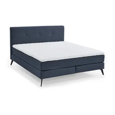 Tmavě modrá boxspring postel 180x200 cm ANCONA – Meise Möbel