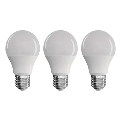 Teplé LED žárovky v sadě 3 ks E27, 8,5 W, 230 V - EMOS