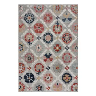 Šedý venkovní koberec 170x120 cm Flora - Flair Rugs