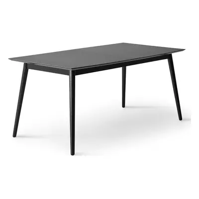 Černý rozkládací jídelní stůl s černou deskou 90x165 cm Meza – Hammel Furniture