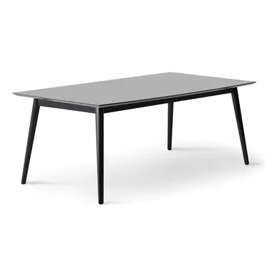 Černo-antracitový rozkládací jídelní stůl 100x210 cm Meza – Hammel Furniture