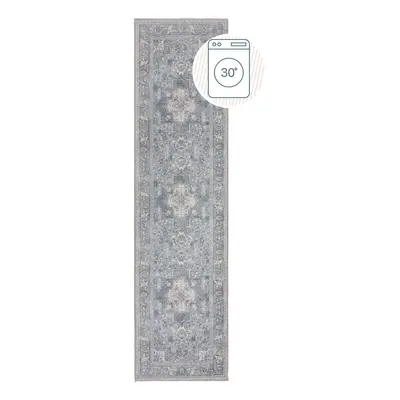 Zelený pratelný běhoun s příměsí recyklovaných vláken 60x230 cm Windsor – Flair Rugs