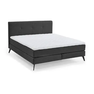 Antracitová boxspring postel 160x200 cm ANCONA – Meise Möbel