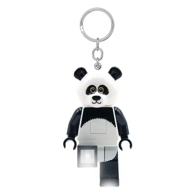 Černo-bílá klíčenka se svítilnou Iconic Panda – LEGO®