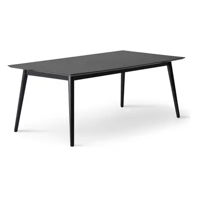 Černý rozkládací jídelní stůl s černou deskou 100x210 cm Meza – Hammel Furniture