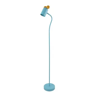 Světle modrá stojací lampa s kovovým stínidlem (výška 133,5 cm) Mouse – GTV