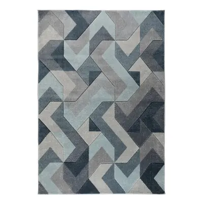 Modro-šedý koberec Flair Rugs Aurora, 120 x 170 cm