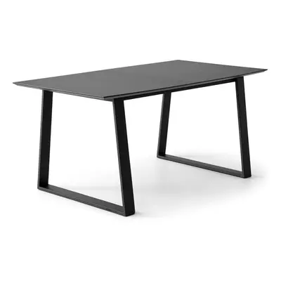 Černý rozkládací jídelní stůl s černou deskou 90x165 cm Meza – Hammel Furniture