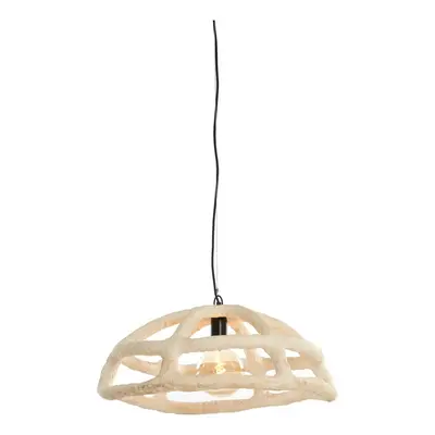 Krémové závěsné svítidlo ø 59 cm Porila – Light & Living