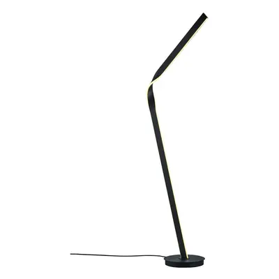 Černá LED stojací lampa s kovovým stínidlem (výška 181 cm) Cicenza – CINQUE