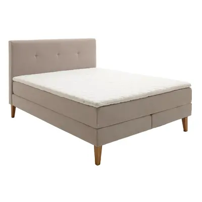 Béžová boxspring postel 160x200 cm Stockholm – Meise Möbel