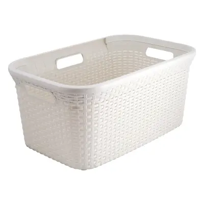 Bílý koš na prádlo Curver Style Basket, 45 l