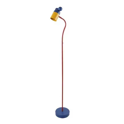 Modrá stojací lampa s kovovým stínidlem (výška 133,5 cm) Mouse – GTV