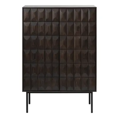 Tmavě hnědá skříňka 90x130 cm Latina – Unique Furniture