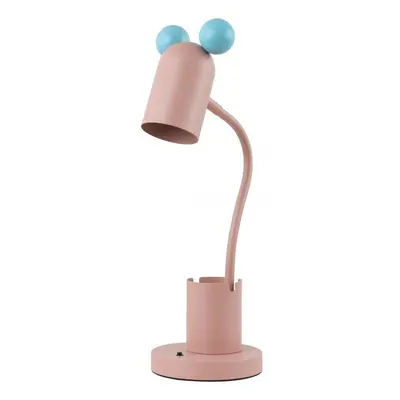 Světle modro-růžová stolní lampa s kovovým stínidlem (výška 50 cm) Mouse – GTV