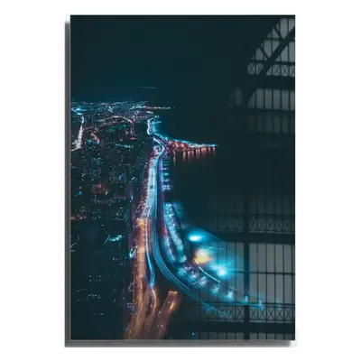 Skleněný obraz 50x70 cm Night Way – Wallity