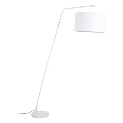 Bílá stojací lampa s textilním stínidlem (výška 220 cm) Martine – White Label