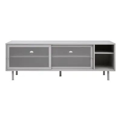 Šedý kovový TV stolek 160x55x45 cm Veep – Unique Furniture