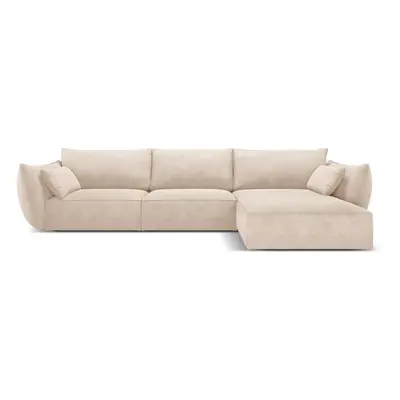 Béžová rohová pohovka (pravý roh) Vanda – Mazzini Sofas