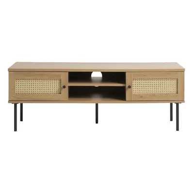 TV stolek v dekoru dubu v přírodní barvě 120x43 cm Pensacola – Unique Furniture