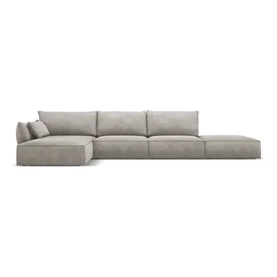 Světle šedá rohová pohovka (levý roh) Vanda – Mazzini Sofas