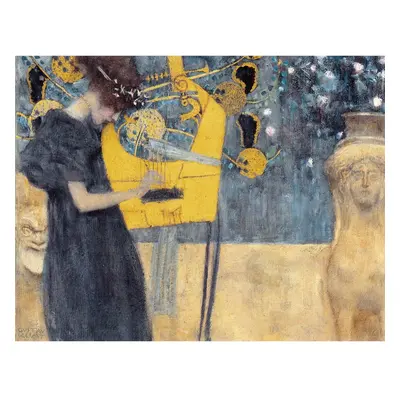 Reprodukce obrazu Gustav Klimt - Music, 90 x 70 cm