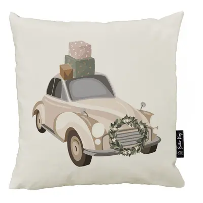 Povlak na polštář s vánočním motivem 45x45 cm Festive Car – Butter Kings