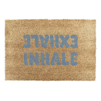 Rohožka z kokosového vlákna 60x90 cm Inhale Exhale – Artsy Doormats