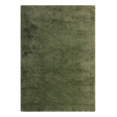 Tmavě zelená syntetická kožešina 160x230 cm Faroe Wool Look Fur – Flair Rugs