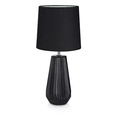 Černá stolní lampa Markslöjd Nicci, ø 19 cm