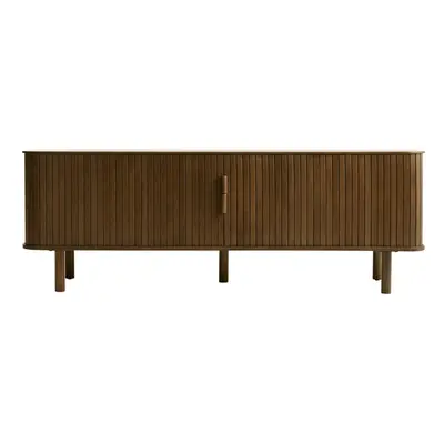 Hnědý TV stolek v dekoru dubu 56x160 cm Cavo – Unique Furniture