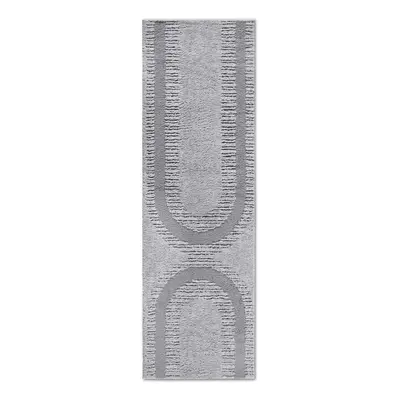 Šedý běhoun 80x240 cm Bartoux Light Grey – Elle Decoration