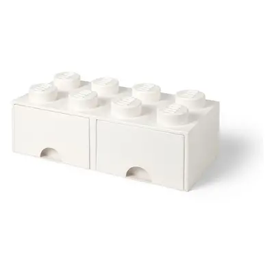 Slonovinově bílý úložný box se dvěma šuplíky LEGO®