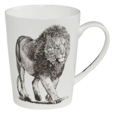 Bílý porcelánový hrnek Maxwell & Williams Marini Ferlazzo Lion, 450 ml