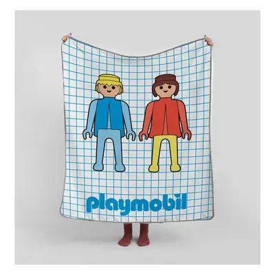 Dětská deka z mikrovlákna 130x130 cm Checkerboard – Playmobil