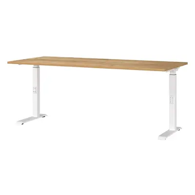 Pracovní stůl s nastavitelnou výškou s deskou v dekoru dubu 80x180 cm Downey – Germania